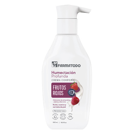 Crema Corporal Farmatodo Humectación Profunda Frutos Rojos x 500ml