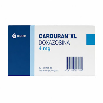 Carduran XL Doxazosina 4 mg Aspen Caja x 30 Tabletas  