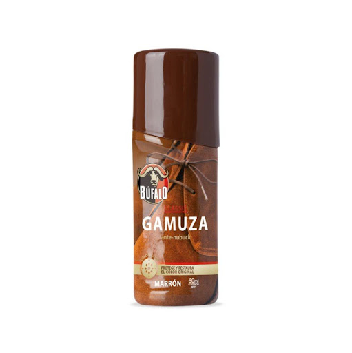 Betún Búfalo Gamuza Marrón X 60 CM3 BÚFALO Líquido x 1 Und Mejora el color y devuelve la apariencia original al calzado de gamuza, ante y nubuk, con su práctico aplicador, logrará que sus zapatos luzcan impecables por más tiempo.

FORMAS DE USO 
Cepille la pr