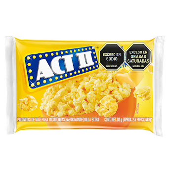 Palomitas de Maíz Act II   Mantequilla Extra x 80 gr  