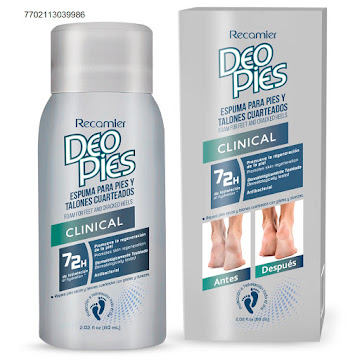 Espuma Deo Pies Clinical Pies Cuarteados x 60 ml  