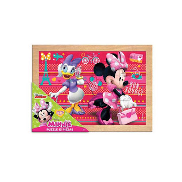 Solo Online Rompecabezas Minnie   Mouse  12 Piezas Rosado X 1 Unidad 