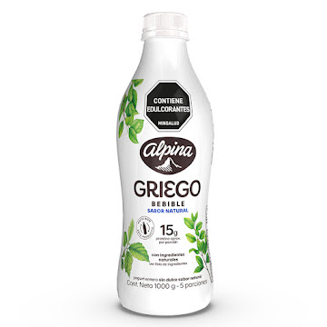 Yogurt Griego Bebible   Alpina Natural Alpina x 1 Lt  