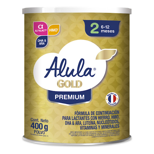 Formula Infantil Alula Gold 2 Premium 6 A 12 Meses X 400 gr