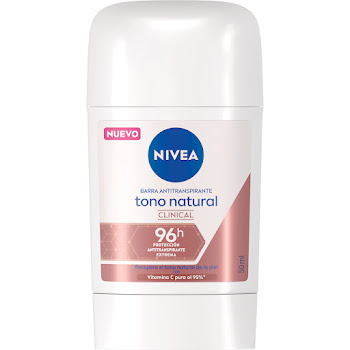 Desodorante Nivea Clínical En Barra Tono Natural Frasco x 50 ml  
