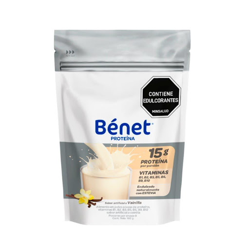 Proteína  en polvo Bénet Vainilla x 160 gr Bénet Polvo x 160 gr La proteína Bénet sabor vainilla es un suplemento en polvo, generalmente formulado con una mezcla de proteínas de alta calidad (vegetal y/o suero), diseñado para apoyar el mantenimiento muscular, la s