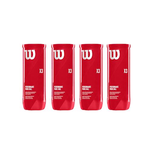 Combo de Pelotas de Padel Wilson Tarro 3P X 4T Wilson Tarros x 4 Combo de Pelotas de Padel Wilson Tarro 3P X 4TDiseñada para ofrecer la mejor combinación de consistencia, durabilidad y jugabilidad, la serie X3 de Wilson eleva las expectativas de rendimiento de la p