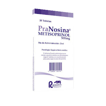 **PRANOSINA 500MG TABLETAS CAJA X20TAB. ROPHSON METISOPRINOL              