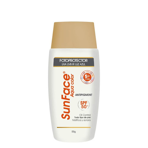 Fotoprotector Solar   Sunface Aqua Color Spf 50 x 55 gr
