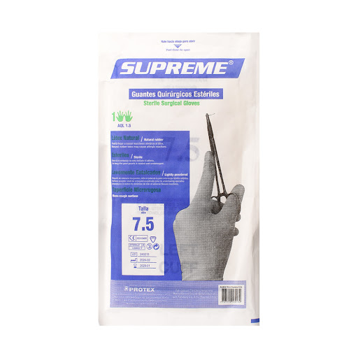 Guante Quirúrgico Estéril Supreme #7.5 x 1 und