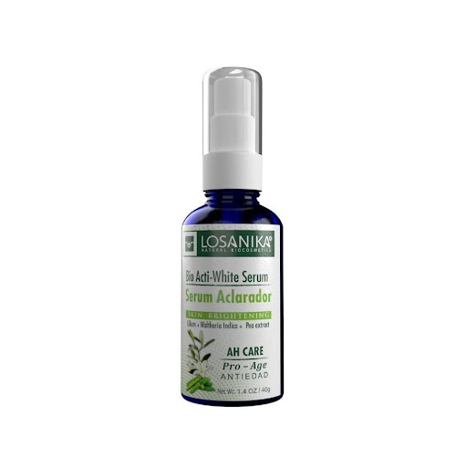Serum Aclarador Bio Acti-White LOSANIKA 40g x 1 Sérum aclarador que ayuda a unificar el tono y reducir manchas sin irritar. Con bioactivos botánicos, contribuye a regular la producción de melanina, fortalece la barrera cutánea y aporta luminosidad 