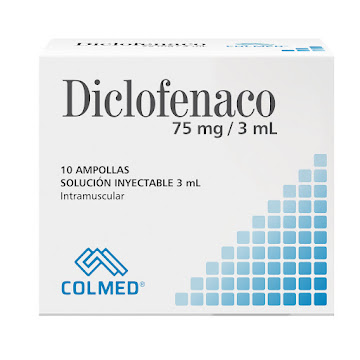 **Diclofenaco Sódico Colmed 75mg/3ml Caja x 10 Ampollas  