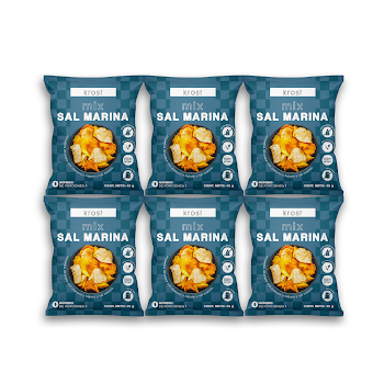 Pasabocas Krost Mix   Papas y Plátanos Sabor Sal Marina Bolsa x 6 und  