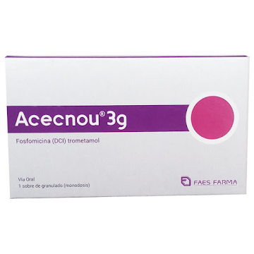 Acecnou 3g Faes Farma   Fosfomicina/Trometamol Caja X1 Sobre 
