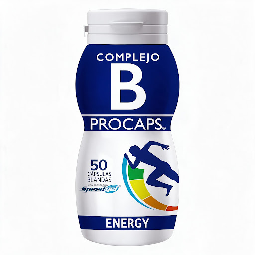 Complejo B Tiamina Mononitrato + Riboflavina 5,4mg/5mg Procaps Frasco x 50 Cápsulas