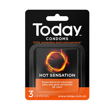 Condones Today Hot Sensation X 3 unds  