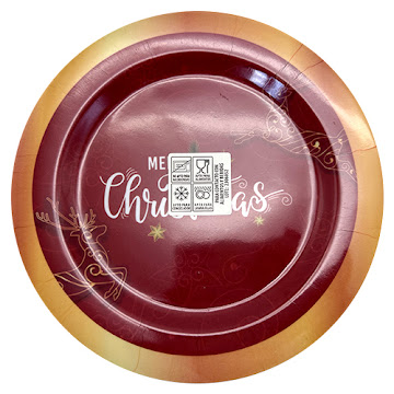Plato Navideño Lets Celebrate Merry Christmas Paquete x 1 und   
