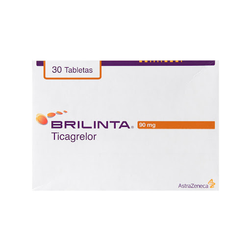 Brilinta Ticagleror 90 mg AstraZeneca Caja x 30 Tabletas