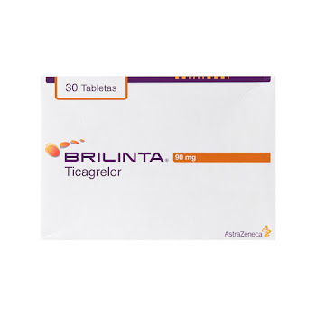 Brilinta Ticagleror 90 mg AstraZeneca Caja x 30 Tabletas  