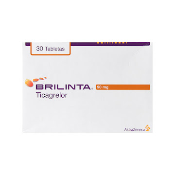 Brilinta Ticagleror 90 mg AstraZeneca Caja x 30 Tabletas  