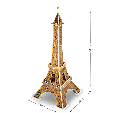 Rompecabezas 3D Cubic   Fun Torre Eiffel 20p x 1 und 