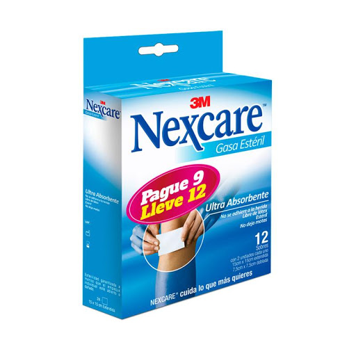 Gasa Estéril 3M Nexcare Caja x 12 Sobres