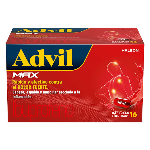 Advil Max Ibuprofeno x 16 Cápsulas
