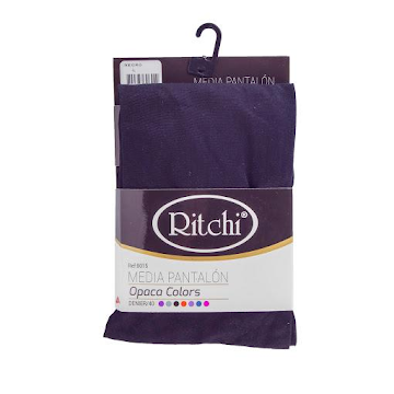 Medias Ritchi Opaca Colors L Negro x 1 und  