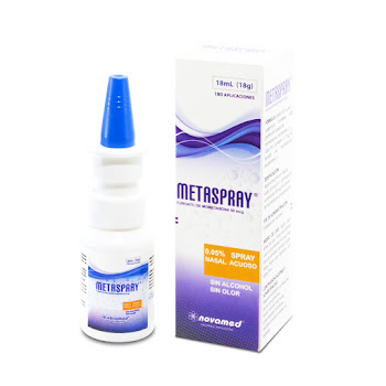 Metaspray Moetasona 50 mcg  Novamed Spray Nasal Frasco x 180 Aplicaciones  