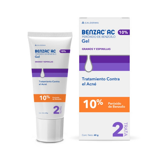 Benzac Ac Peróxido De Benzoilo 10% Benzac Ac Galderma Tubo x 60 gr