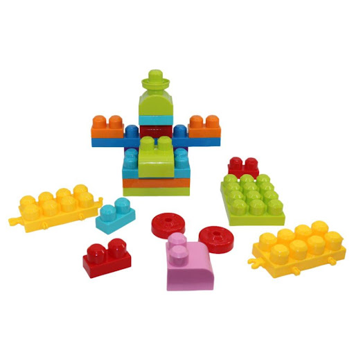 Juego De Bloques Novelties X 67 Caja Plasticos Asociados  x 1 Este set de 67 bloques de diversas formas y colores permite a los niños construir y explorar diferentes tipos de figuras mientras desarrollan su creatividad. Gracias a su diseño práctico, pueden apila