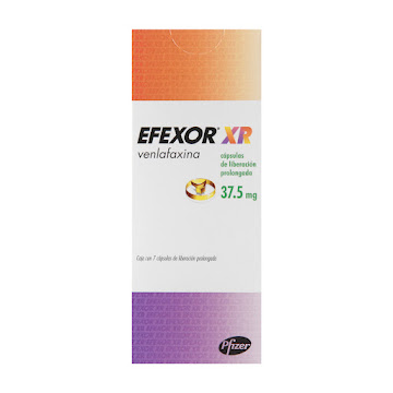 Efexor XR Venlafaxina 37.5mg Pfizer Caja x 7 Cápsulas  