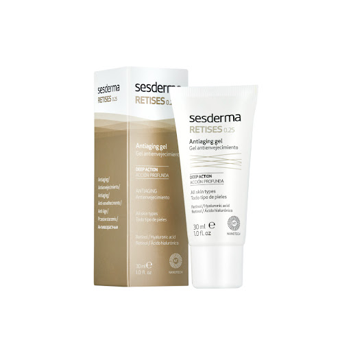 Gel Sesderma Retises Nano 0.25% 30Ml Sesderma Envase plástico con tapa x 1 Tratamiento antiarrugas para pieles maduras. Gel que hidrata y regenera la piel mejorando la apariencia y elasticidad pérdidas con el paso de los años. 

Fórmula avanzada que integra el poder del reti