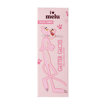 Glitter Gloss Melu Pantera Rosa Pink Kiss Caja x 2,5 ml  