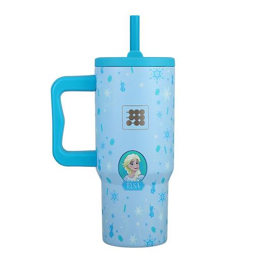 Termo Mini Tumbler x Disney Cubitt Bolsa x 1 Termo Cubitt Mini Tumbler x Disney: Tamaño compacto, rendimiento completo. 709 ml, conserva frío 24h. Tapa antiderrames con sorbete, acero inoxidable libre de BPA.