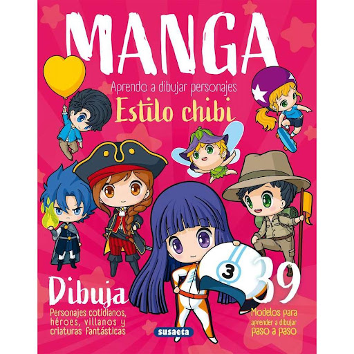 Manga. Aprendo A Dibujar Personajes. Estilo Chibi Susaeta Libro x 1.0 MANGA. ESTILO CHIBI, APRENDO DIB.PERSONAJES   El manga es el equivalente japonés de las ilustraciones que se pueden ver en los cómics norteamericanos o en los tebeos españoles. El chibi es uno de sus 