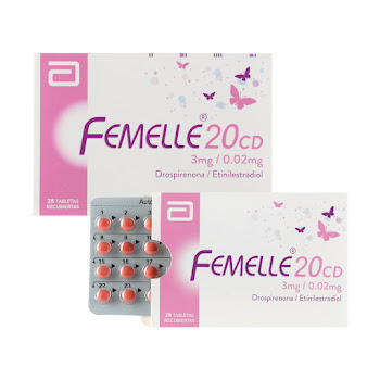 Femelle 20 CD Drospirenona + Etinilestradiol 3mg/0.02mg Abbott Caja x 28 Tabletas  