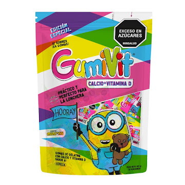 Gumivit Calcio + Vitamina D Minions Procaps Bolsa x 12 und  