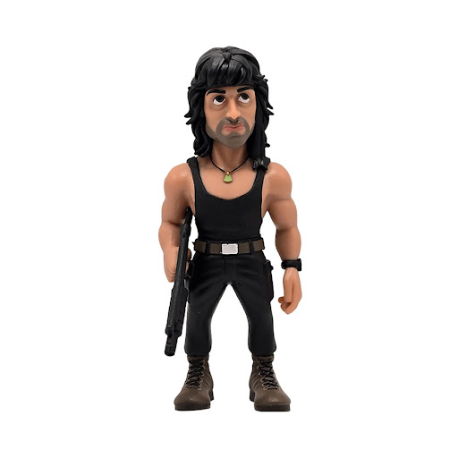 Minix Figura Coleccionable Rambo con Camiseta Clásica MINIX Caja x 1 ĦRevive la intensidad y el coraje con la Figura Coleccionable de Rambo de Minix, vistiendo su clásica camiseta! Detallada meticulosamente, esta figura captura al icónico guerrero con todos los detalle