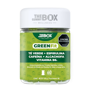 Gomas Masticables The Gummy Box Green Fit Frasco x 150 gr  