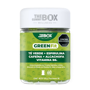 Gomas Masticables The Gummy Box Green Fit Frasco x 150 gr  