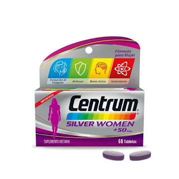 Centrum Silver Women, Multivitamínico mujeres mayores de 50 años X 60 tabs​  