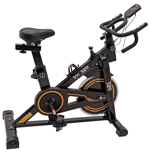 Bicicleta Spinning BM FITNESS 329 Negro con Amarillo BM FITNESS Unidad x 1 Prepárate para experimentar la máxima intensidad de la Bicicleta BM FITNESS Spinning 329 es la compañera de entrenamiento perfecta para ayudarte a alcanzar tus objetivos de fitness con facilidad, esta