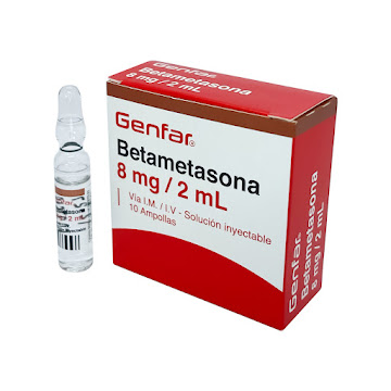 Betametasona 8mg/2ml Genfar Caja x 10 Ampollas  