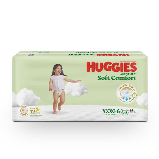 Pañal Huggies Active Sec Etapa 6 Soft x 48 und