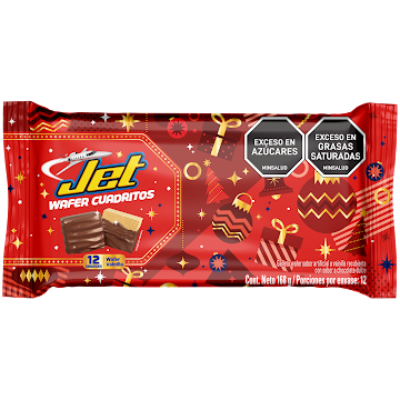 Galleta Jet Wafer Navidad Vainilla x 12 und   