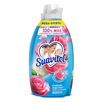 Suavizante Suavitel Cuidado Superior Fresca Primavera Botella 1 Lt x 2 und  