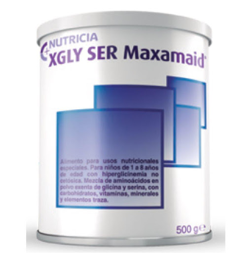 Alimento en Polvo Xgly Ser Maxamaid  Nutricia Lata X 500 gr x 500 gr ESTE PRODUCTO REQUIERE FÓRMULA MÉDICA PARA SU COMPRA.