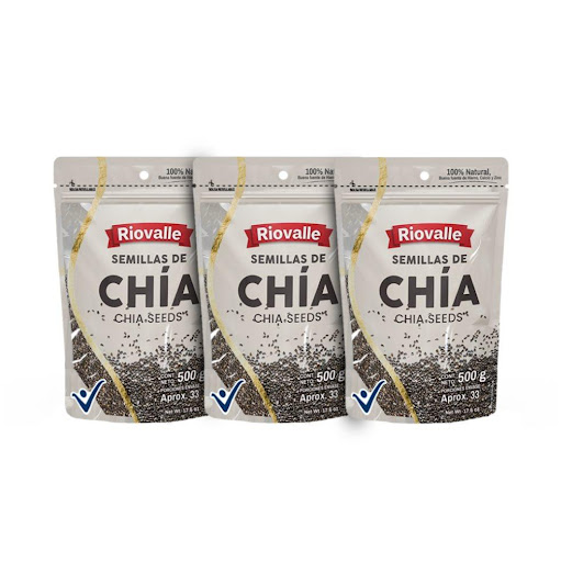 Combo Semillas de Chia Riovalle Pack x3 500g Riovalle Bolsa x 3 
