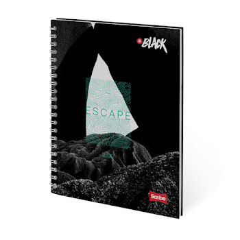 Cuaderno scribe Argollado Inblack Cuadriculado 175 Hojas x 1 und  